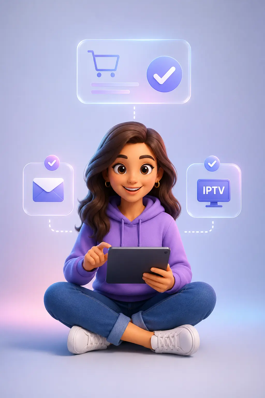 Réception de votre code IPTV par email