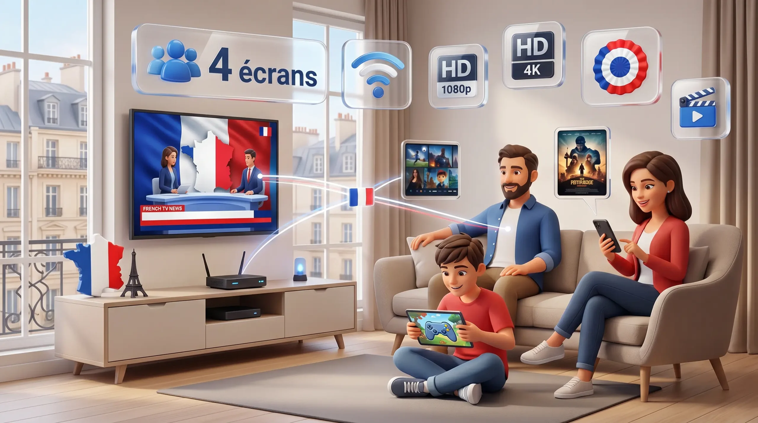 IPTV France sur plusieurs appareils simultanément