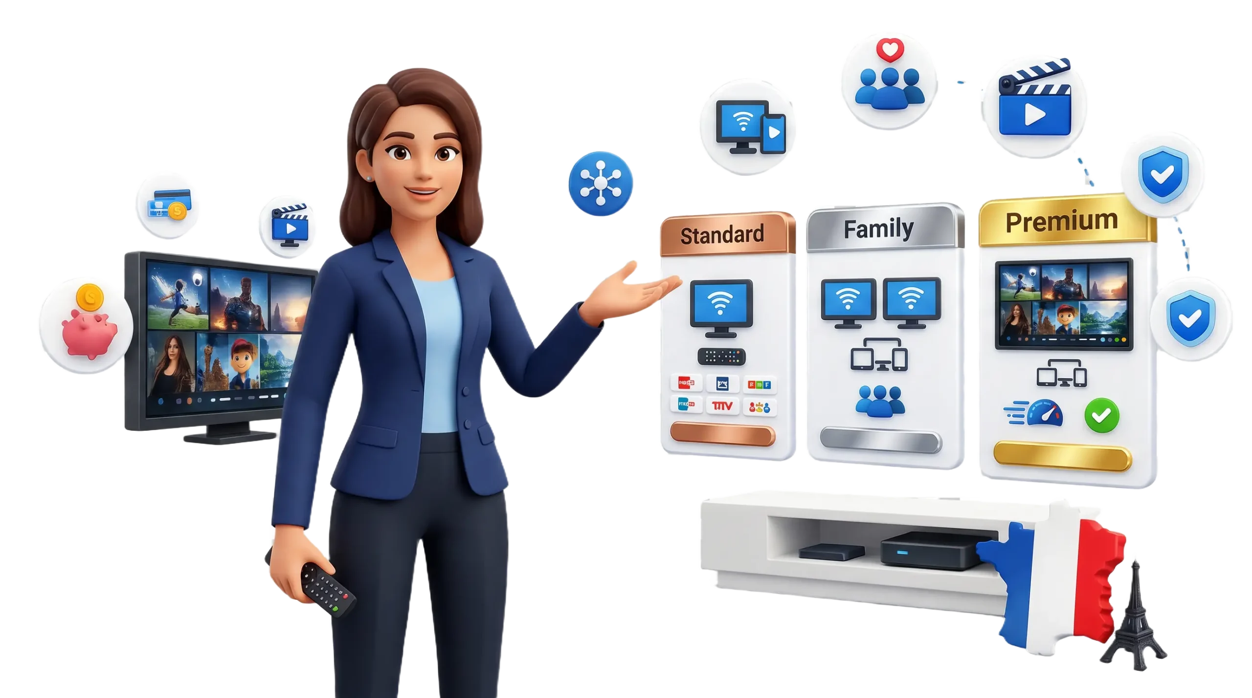 Types d'abonnement IPTV France