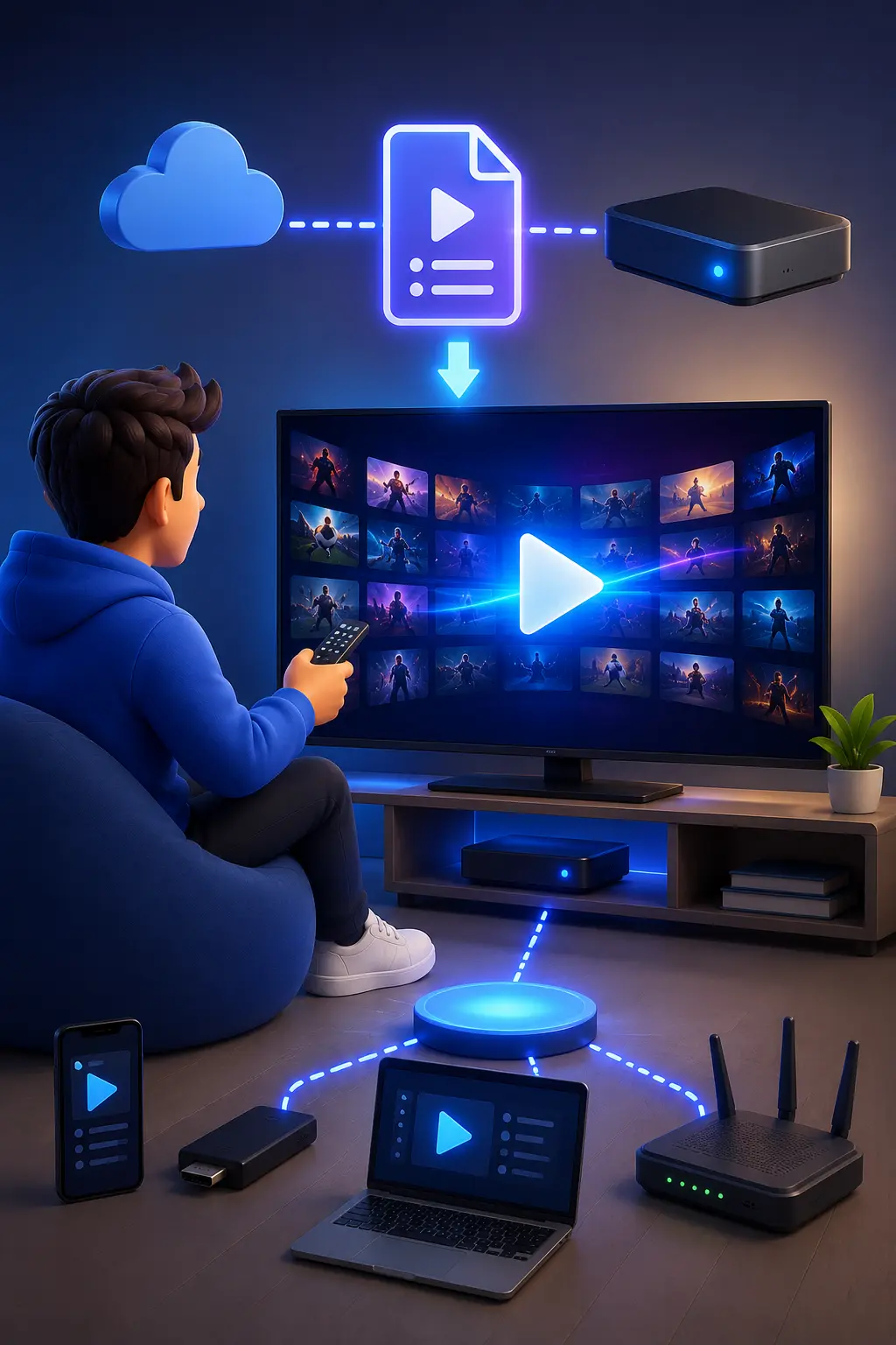 Interface de configuration code IPTV
