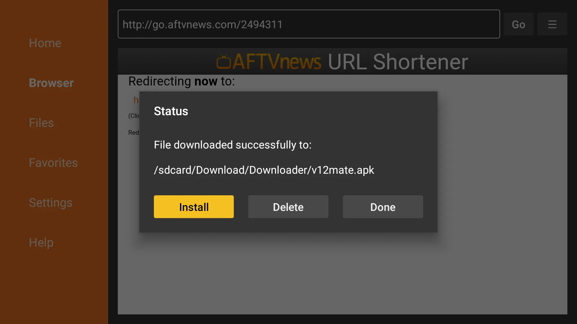 Installation IPTV sur Android TV / Box – étape 5 : Acceptez la Politique de confidentialité → Installer