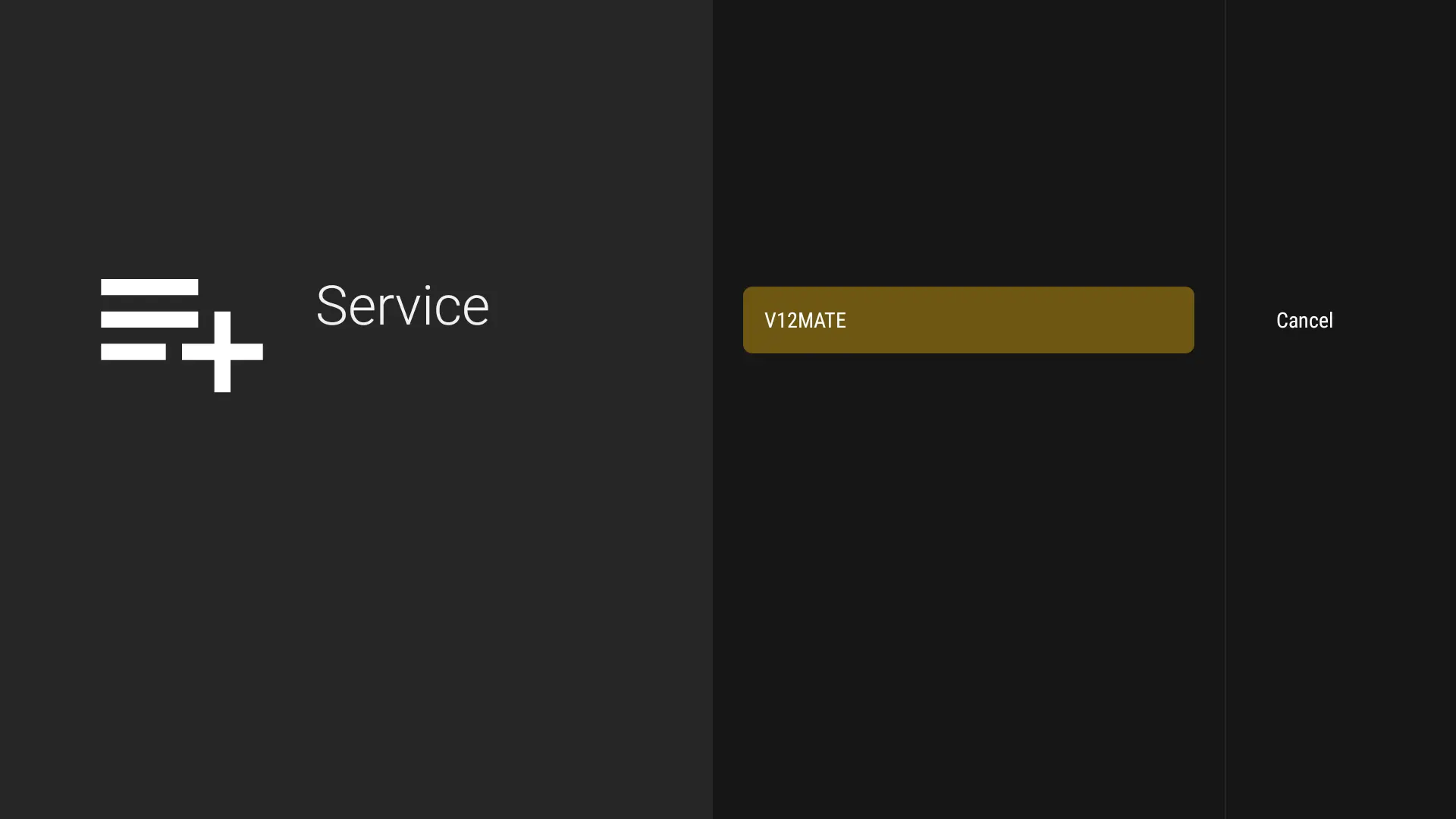 Installation IPTV sur Android TV / Box – étape 8 : Appuyez sur V12MATE
