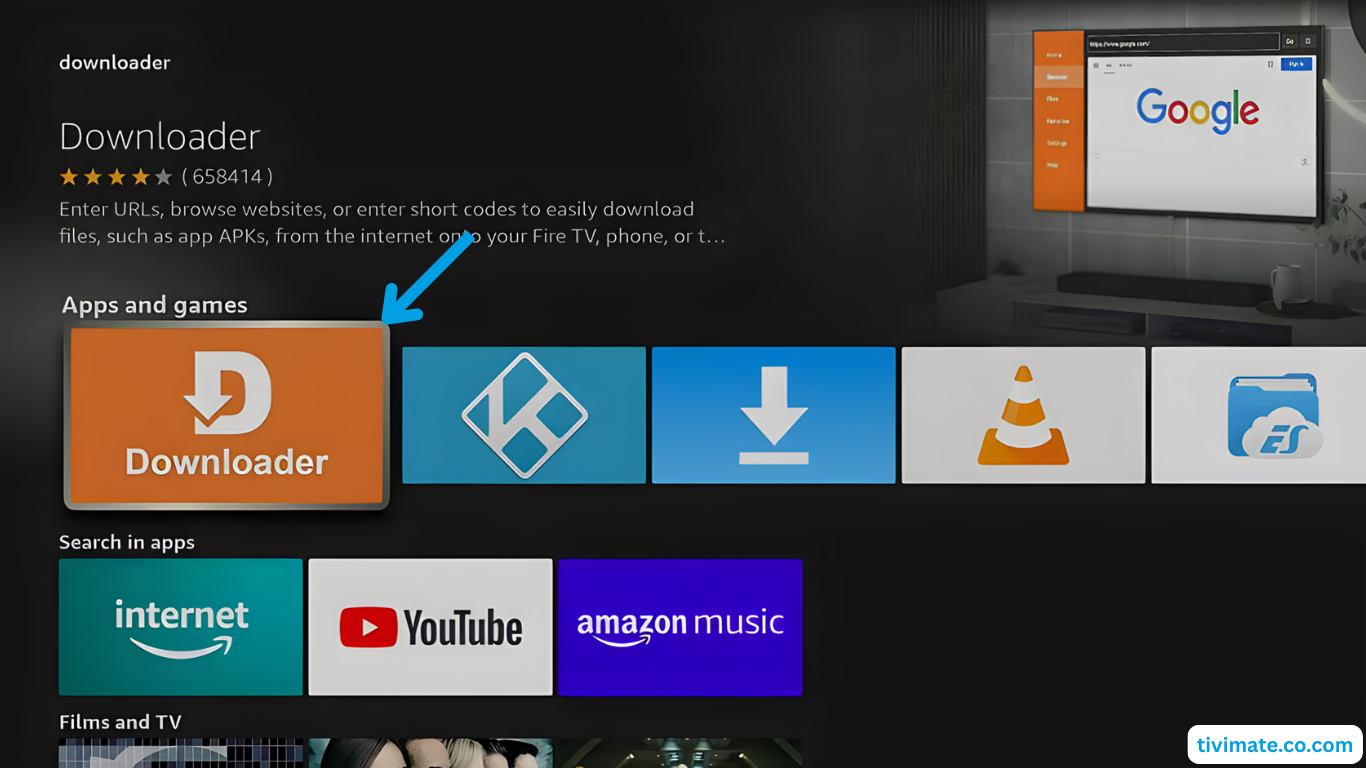 Installation IPTV sur Fire TV Stick – étape 6 : Attendez la fin du téléchargement et de l'installation