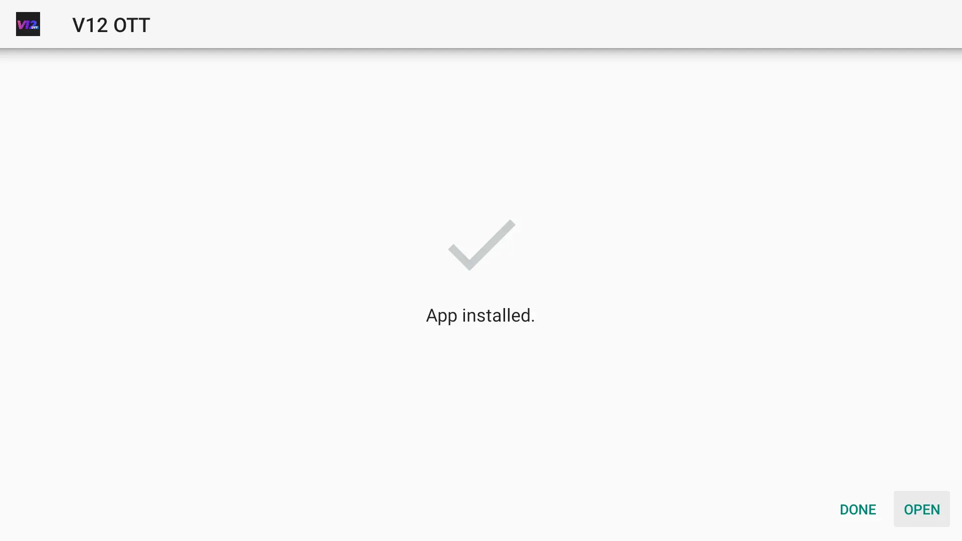 Installation IPTV sur Fire TV Stick – étape 20 : Une fois terminé, appuyez sur OUVRIR